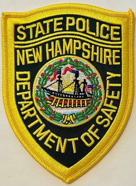 NEW HAMPSHIRE STATE POLICE DEPARTMENT OF SAFETY SHOULDER PATCH - SEW ON.